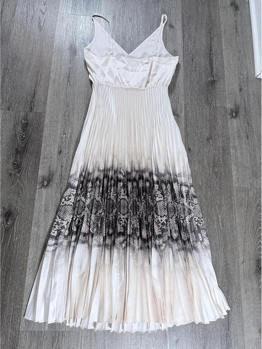 All saints 2-in-1 Curtis midi Dress with Snake Print Detail Sz Small‎ - Picture 3 of 9